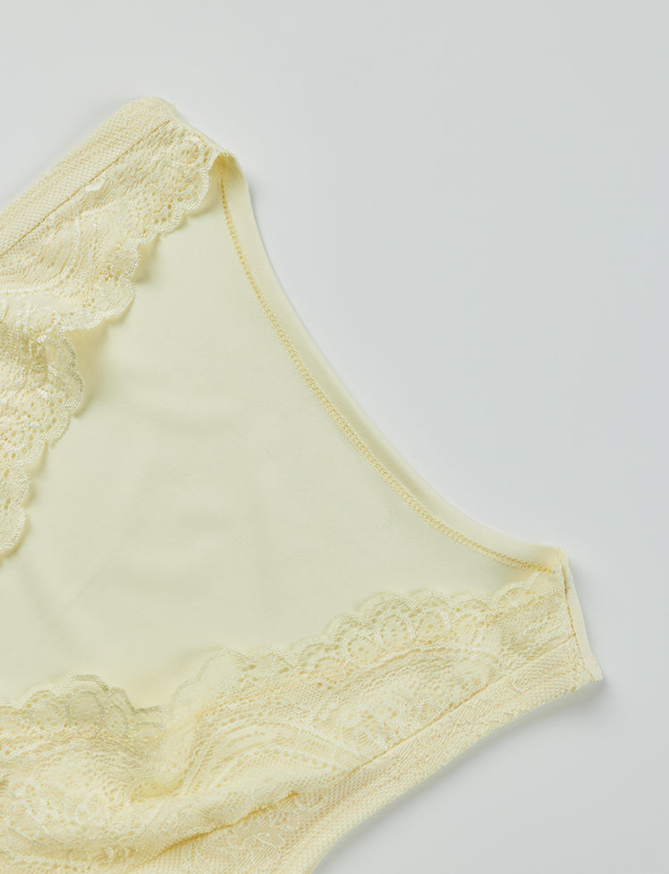 V Neck Lace Paneled Tank Top