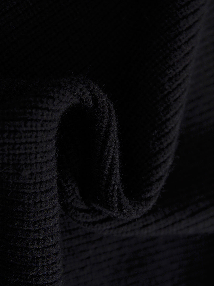 Strapless Knit Sweater Dress with Belt