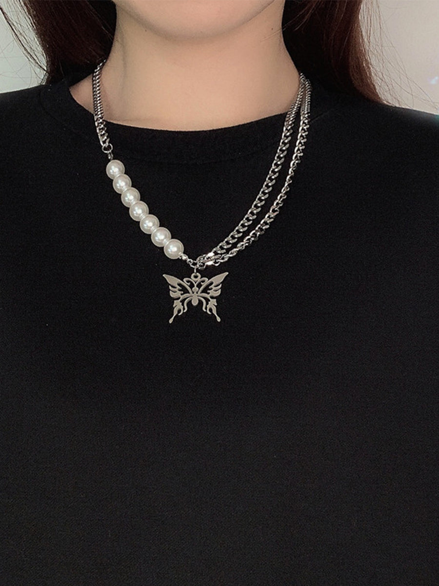 Y2K Butterfly Necklace