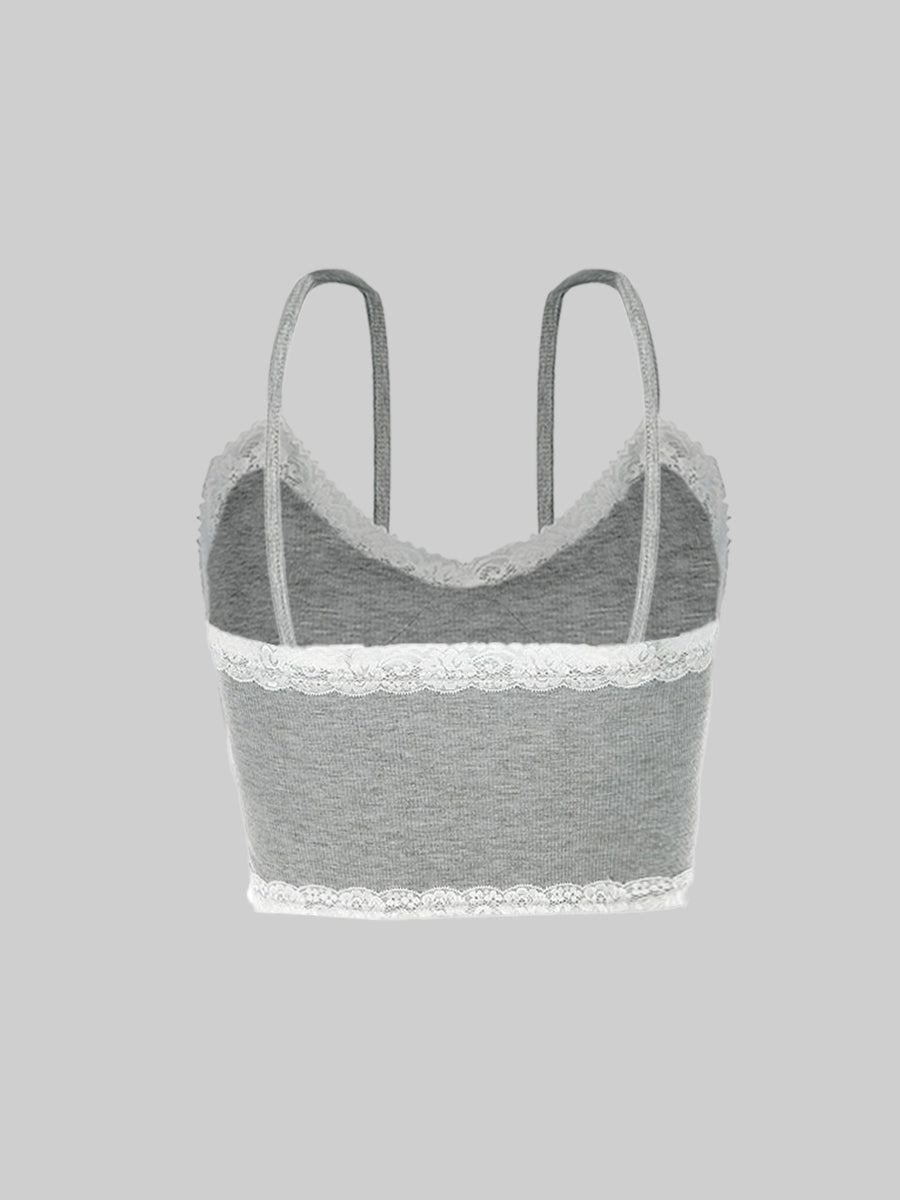 Basic Lace V-Neck Camisole Top
