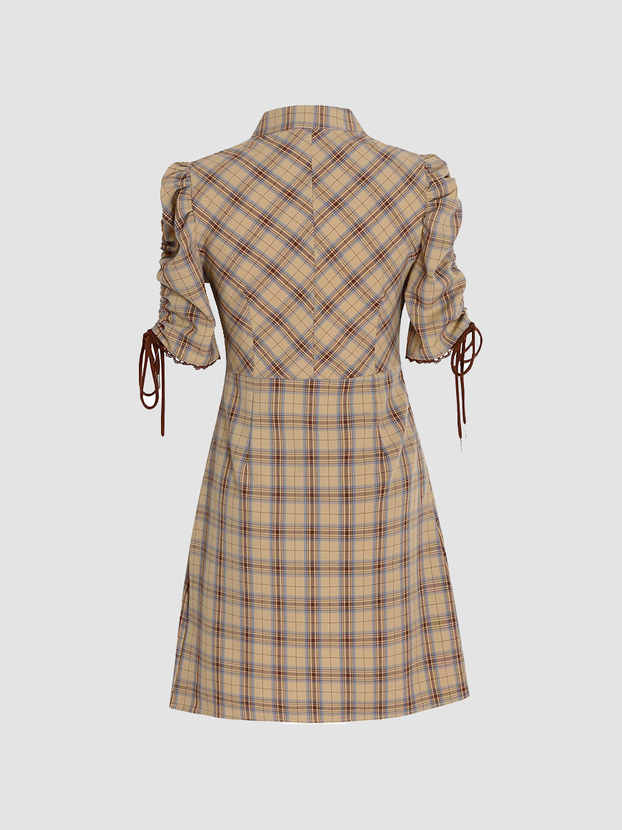 Plaid Strapped Dress