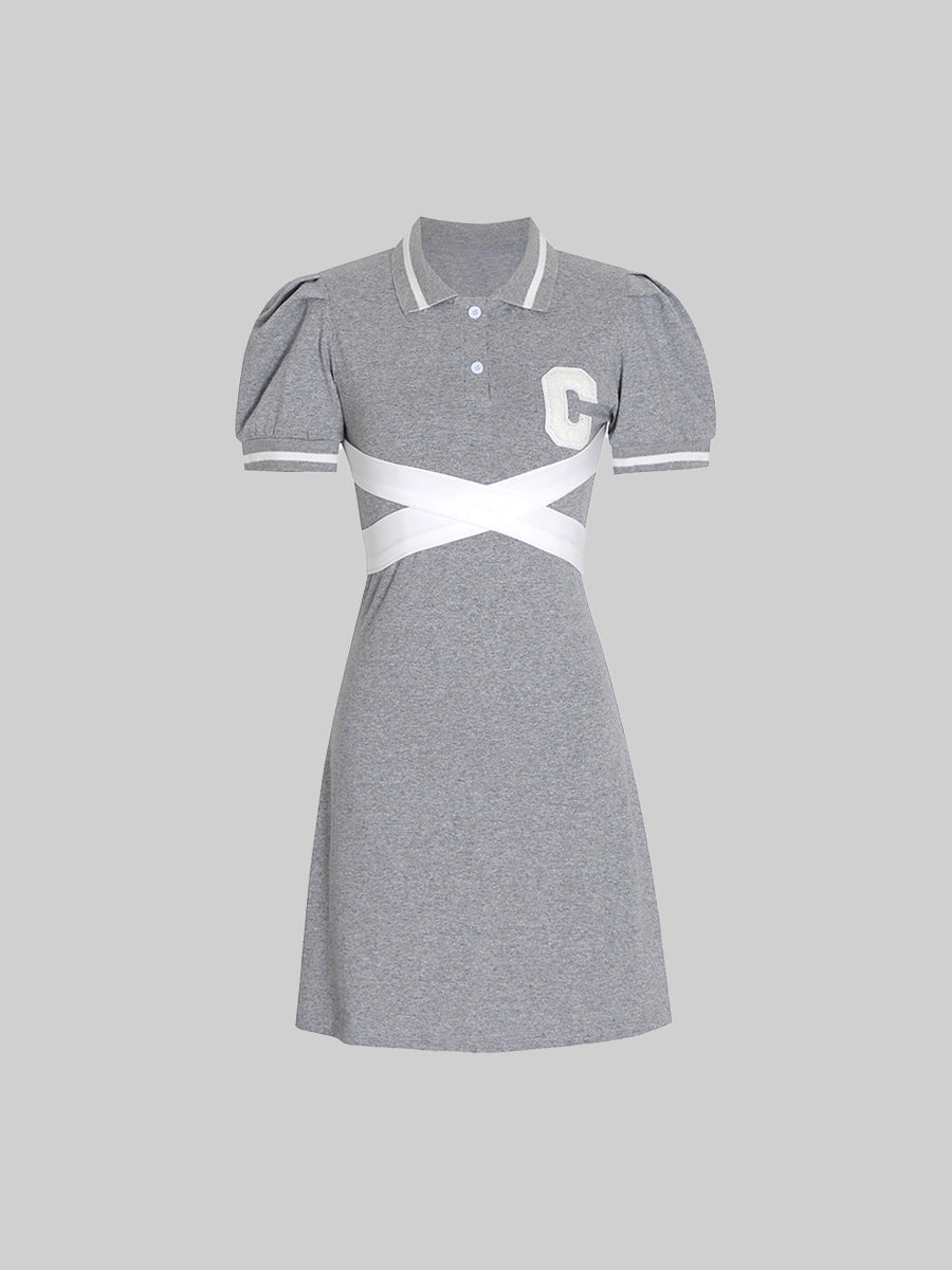 Polo Collar Tie Sports Dress