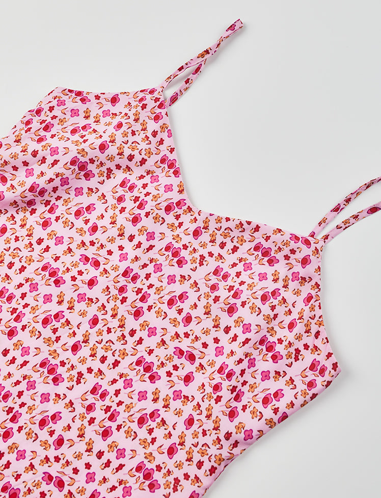 Floral V-neck Cami Dress