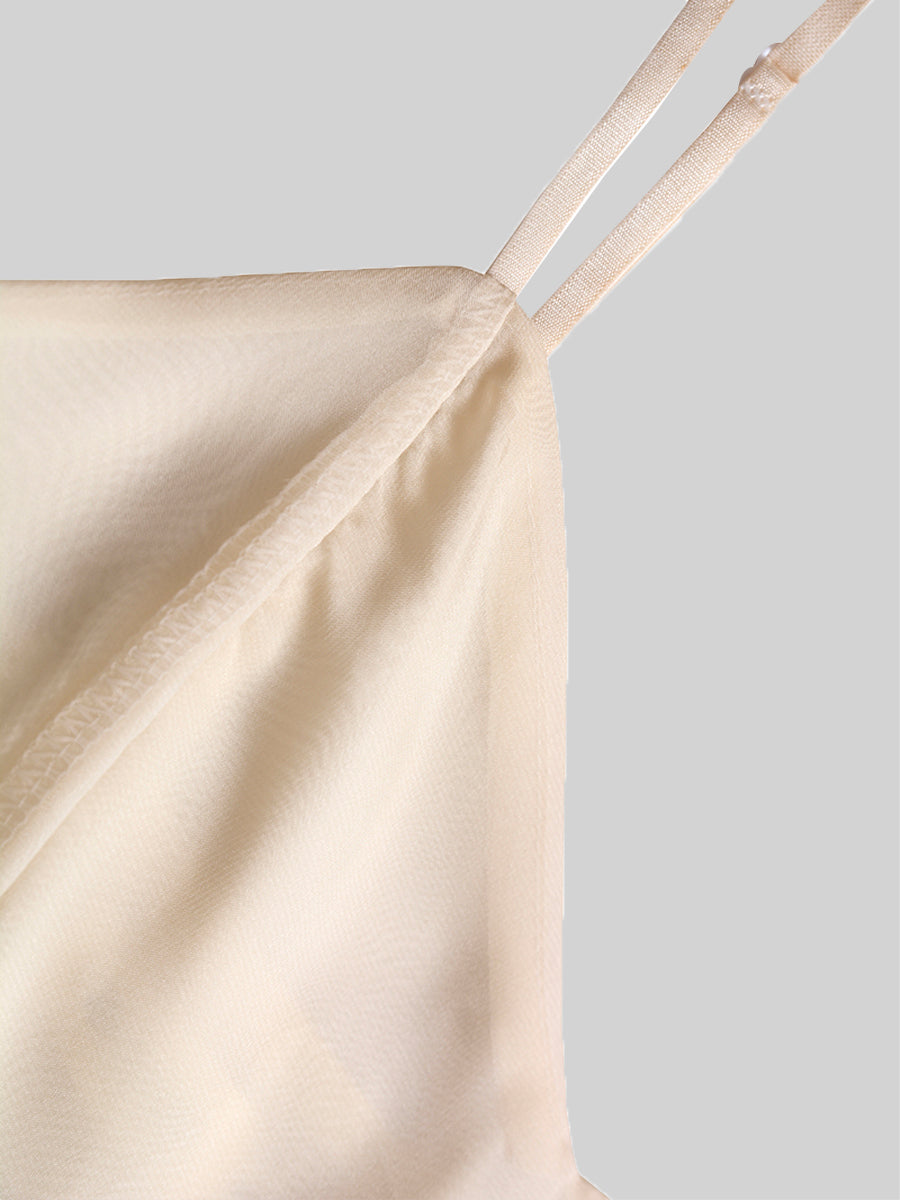 Chiffon Apricot Camisole Dress