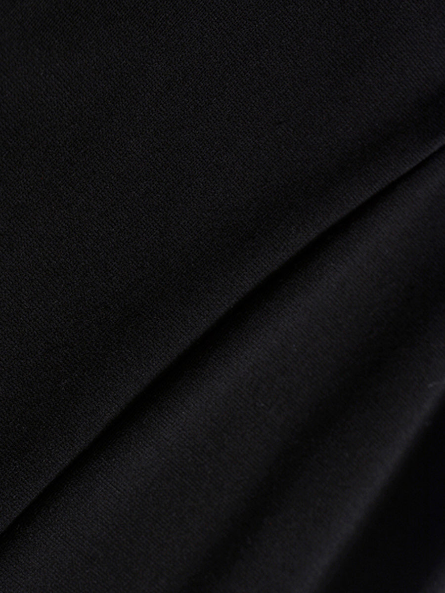 Classic Black Halter Dress