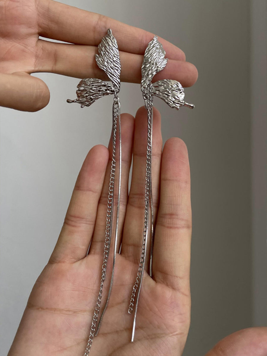 Butterfly Tassel Earrings