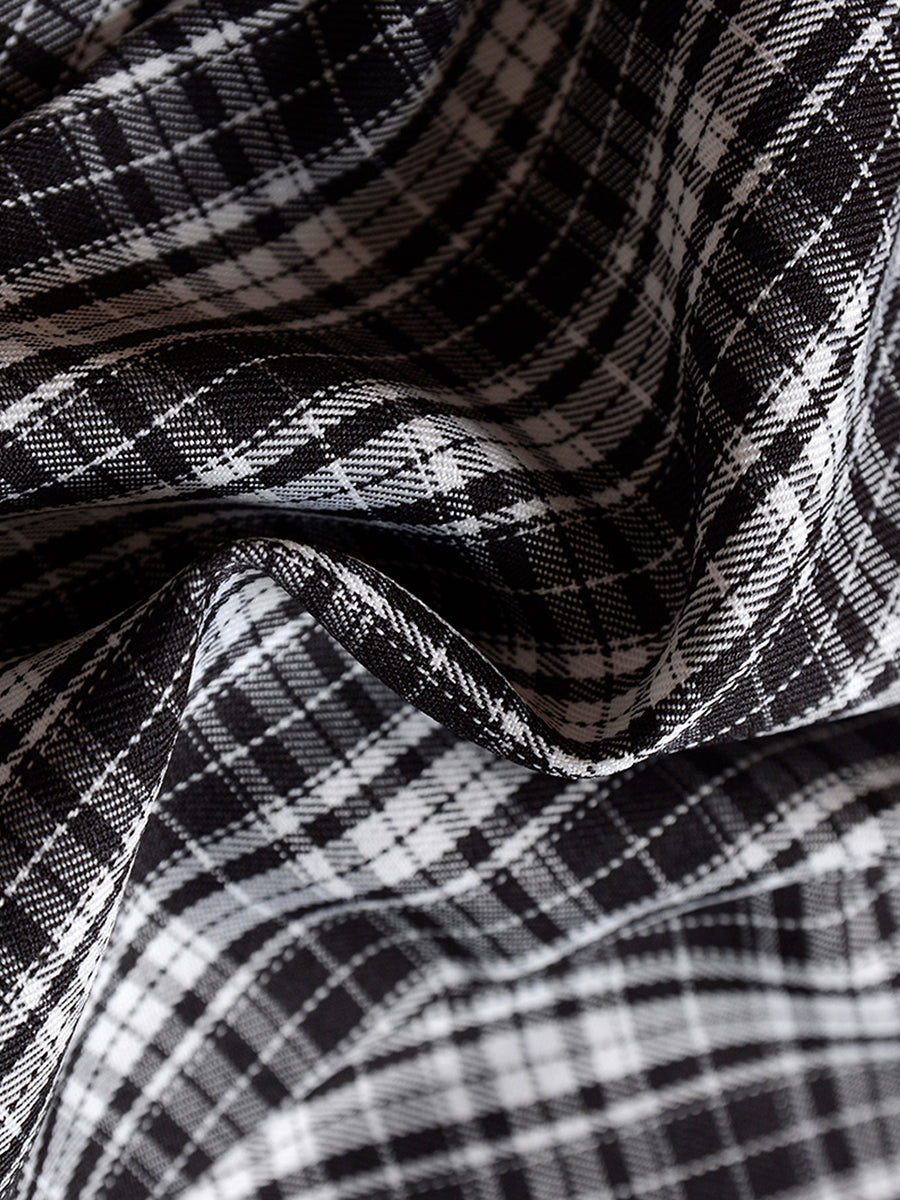 Plaid Camisole Dress
