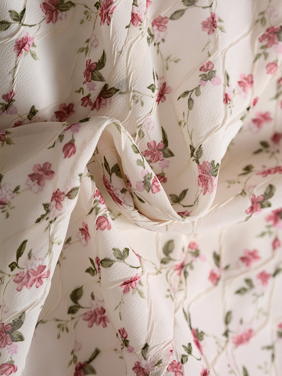 Spring Floral Halter Dress