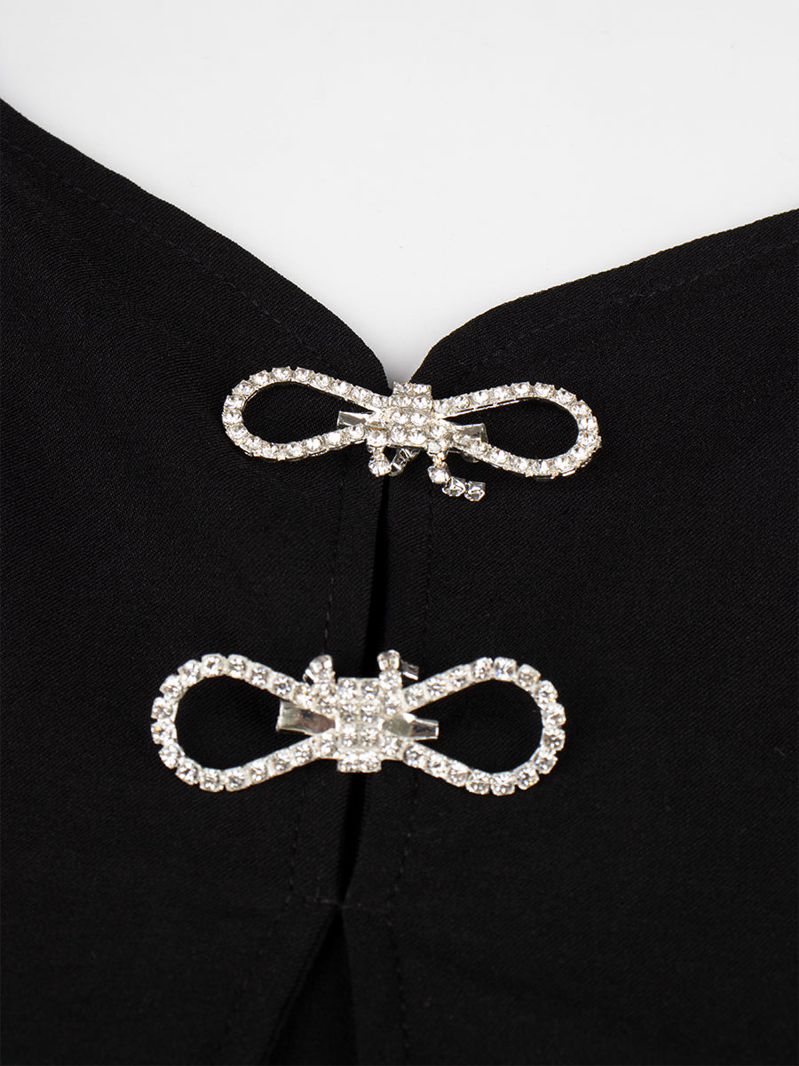 Hollow Bow Camisole Dress