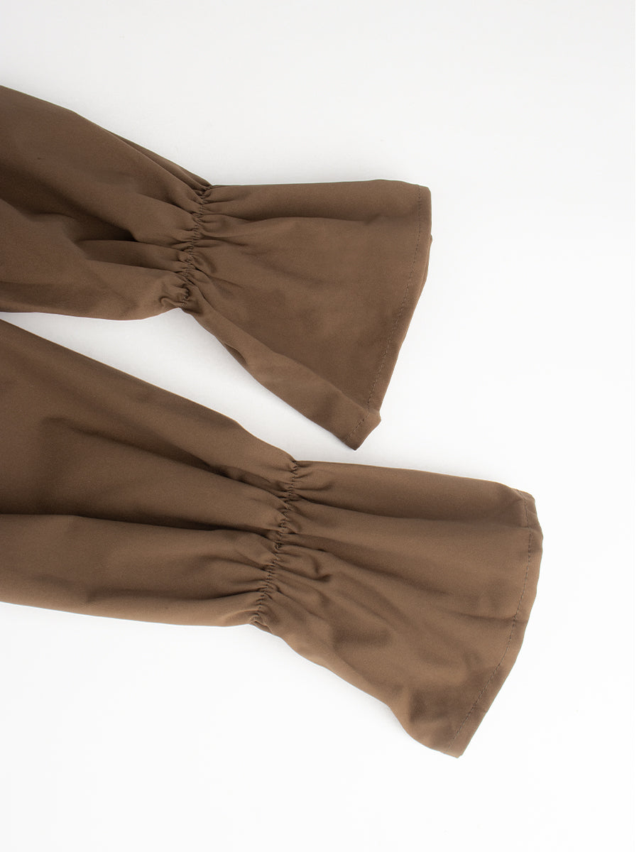 Apricot Camisole & Long Sleeve Blouse Set