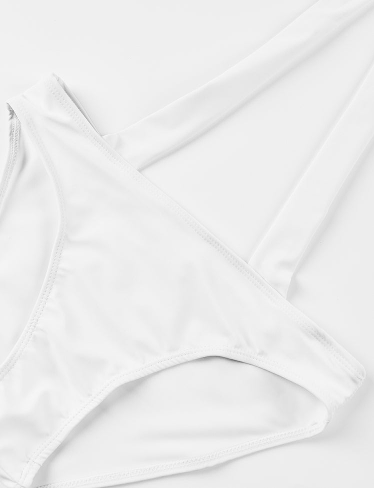 Solid Two-piece Bikini Swimwear