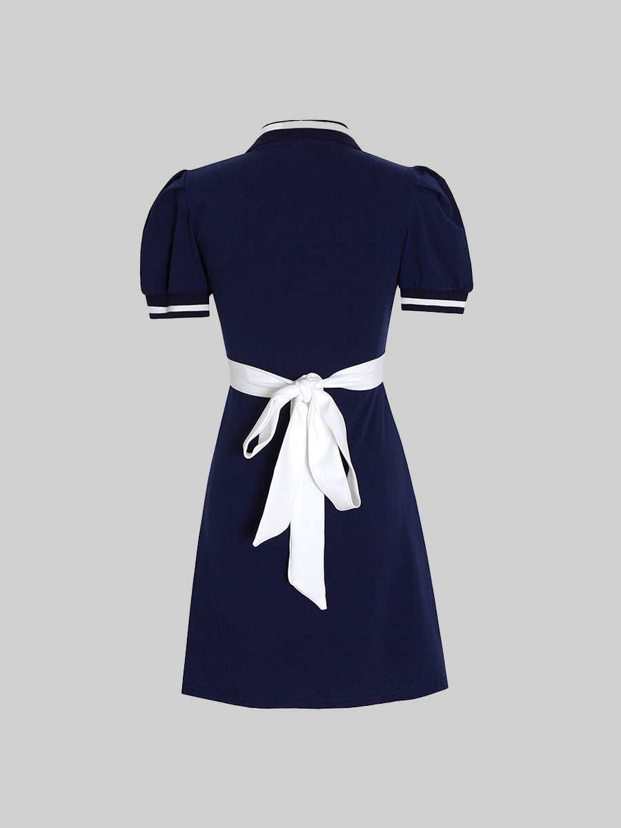 Polo Collar Tie Sports Dress
