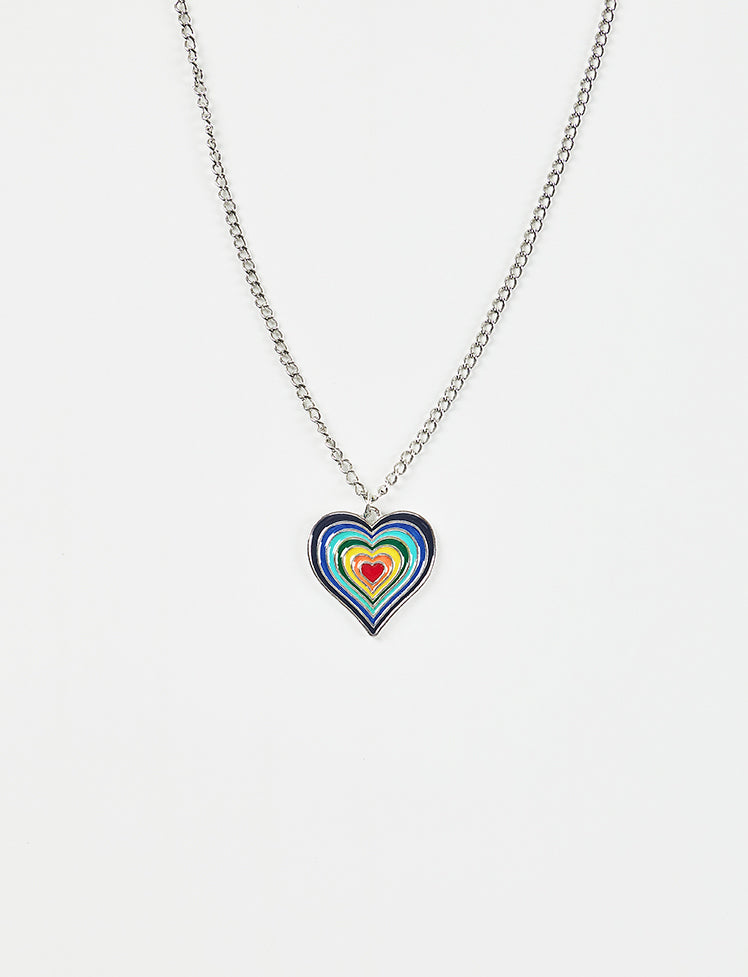 Rainbow Heart Necklace