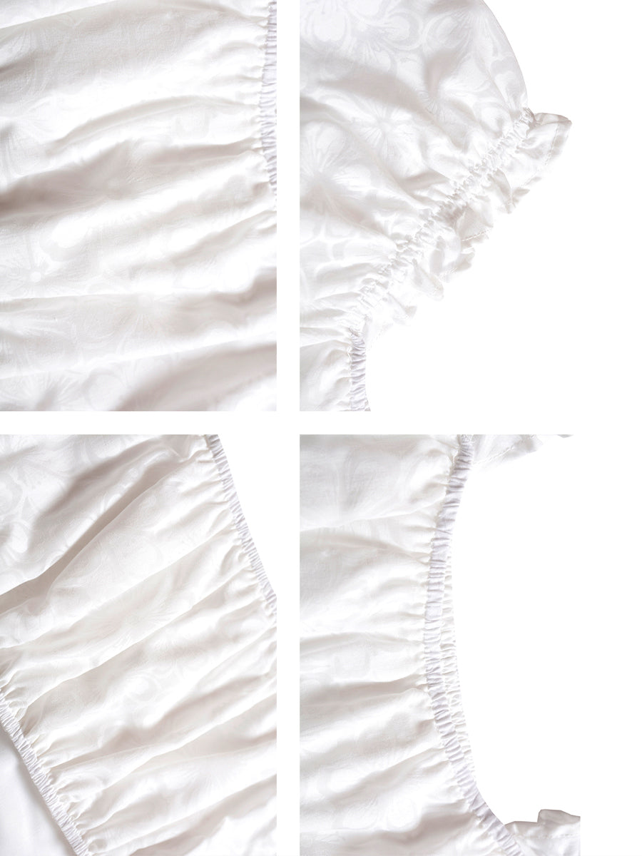 Jacquard Short Crop Top