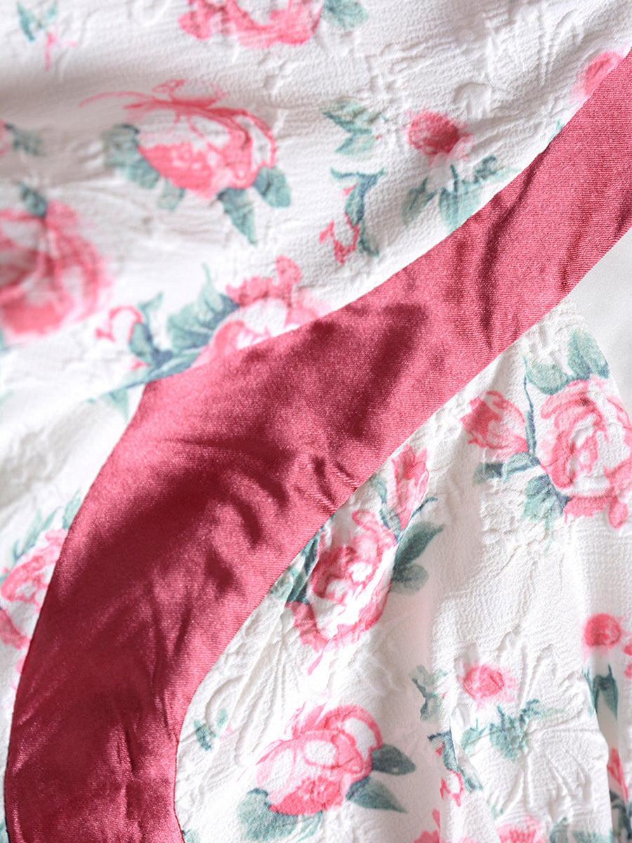 Camellia Vintage Embossed Dress