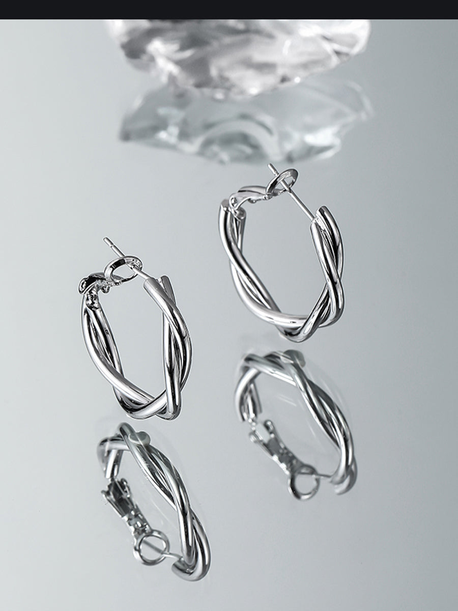 Metal Circle Earrings