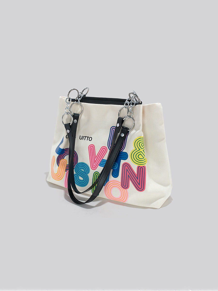 Large Capacity Letter Tote Bag