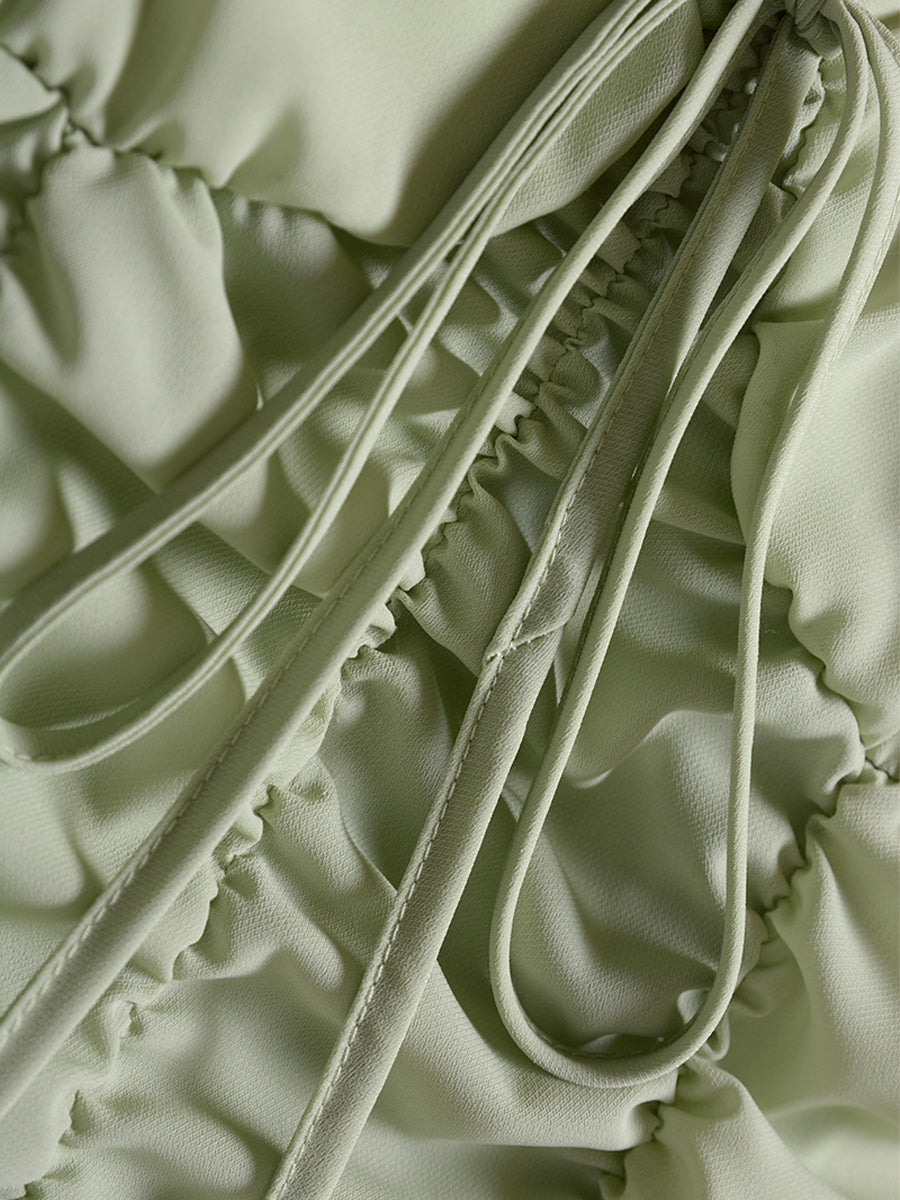 Elf Irregular Green Dress