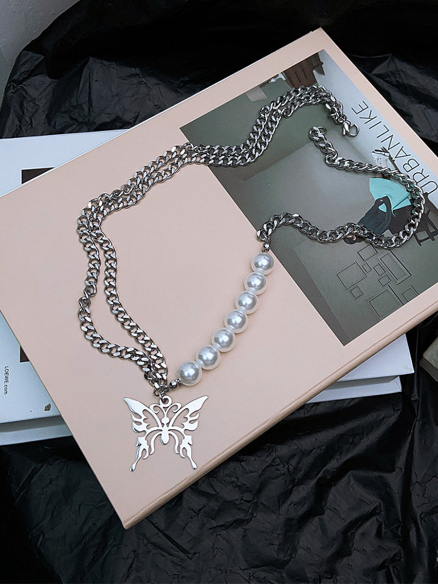Y2K Butterfly Necklace