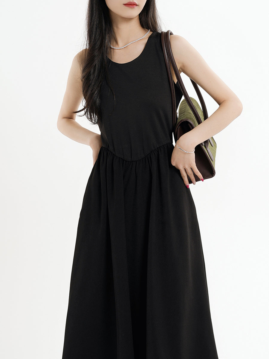Sleeveless Midi Tank Dress
