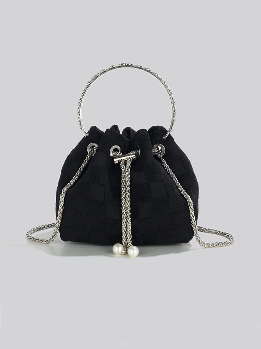 Checkered Handbag Crossbody Bag