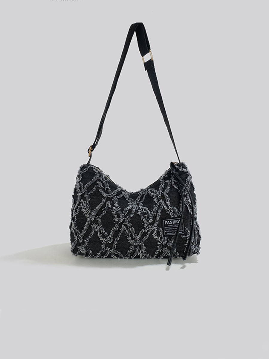 Geometric Tricolor Multifunctional Bag
