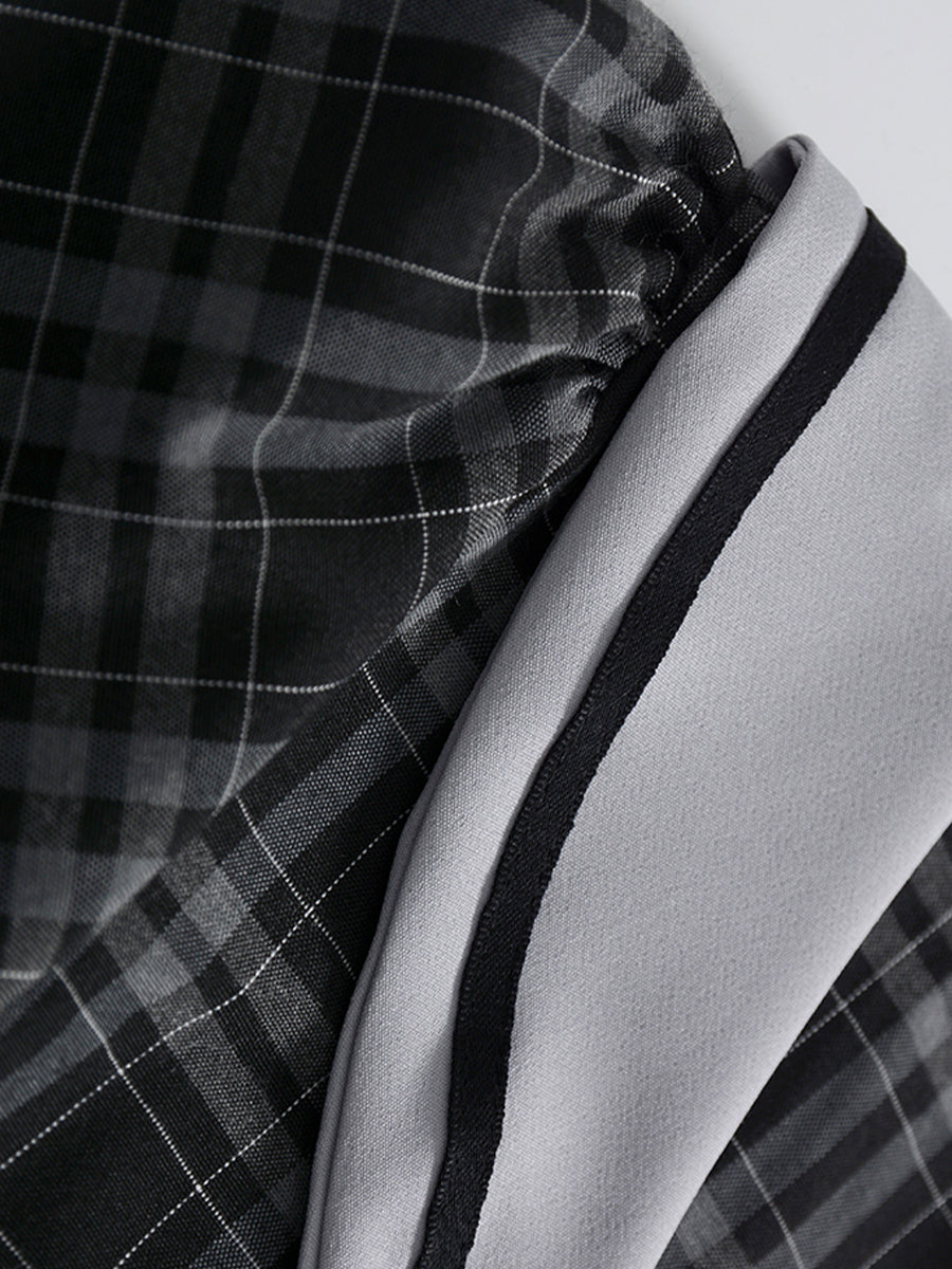 Bow Tie Plaid Dress