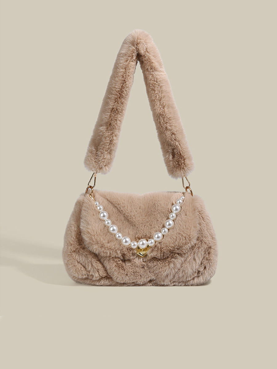 Pearls Plush Bag