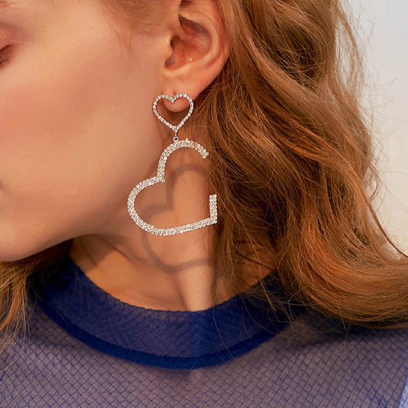 Double Heart-shaped Vintage Earrings