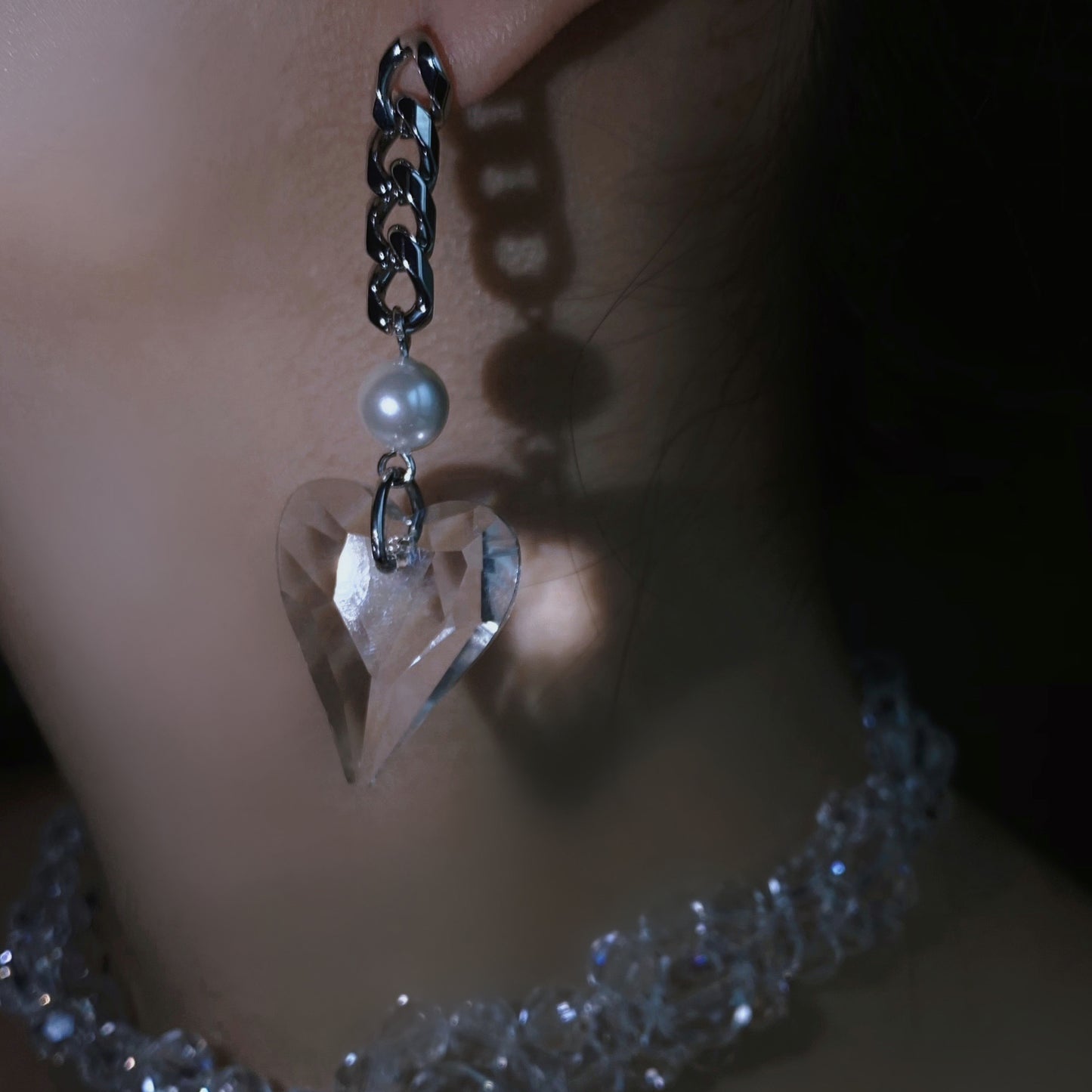 Heart Emerald Earrings