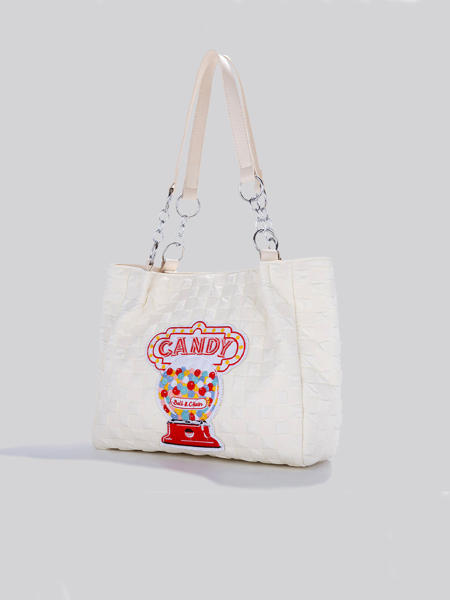Large Capacity Embroidered Tote Bag