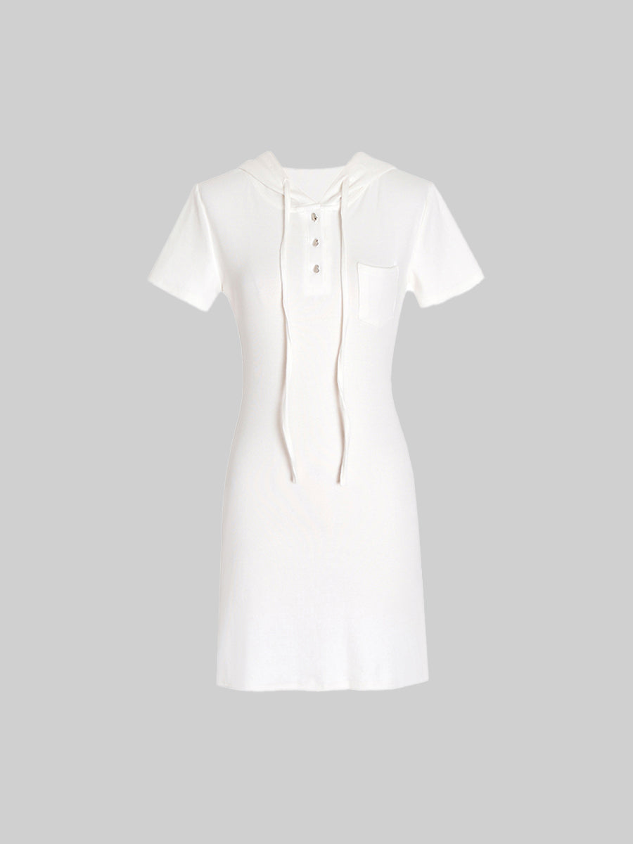 Solid Color Slim Fit Knit Dress