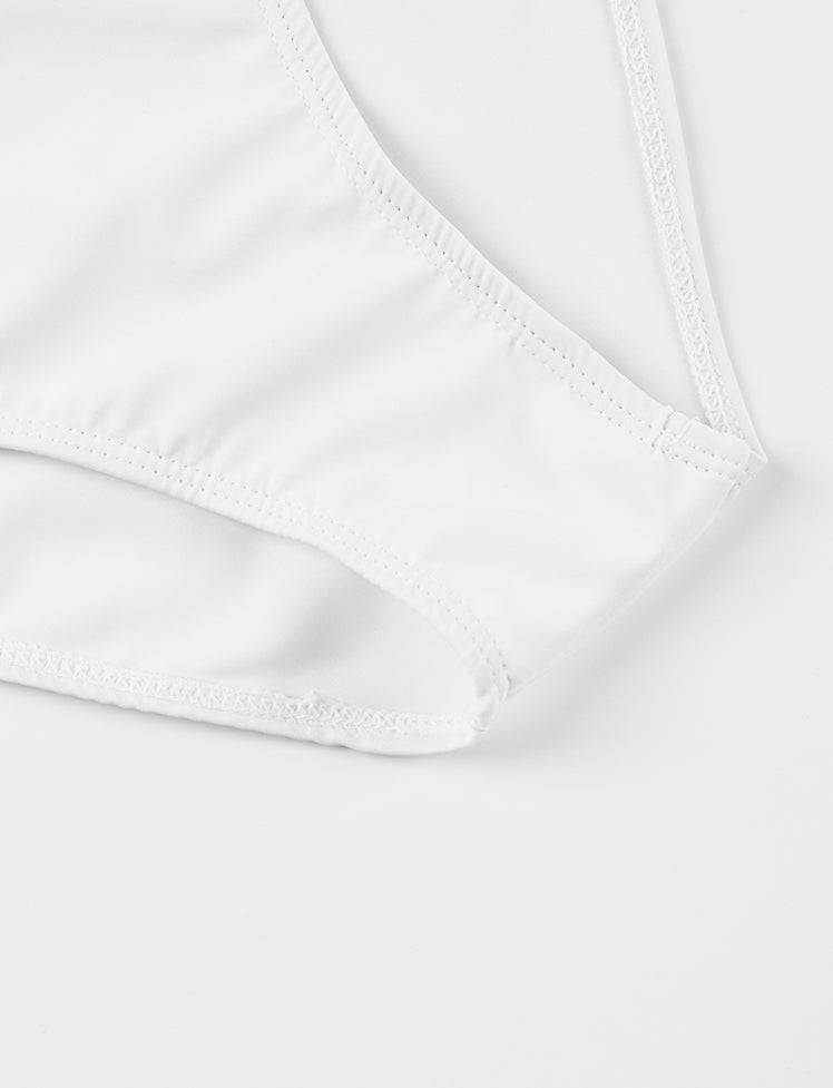 Solid Two-piece Bikini Swimwear