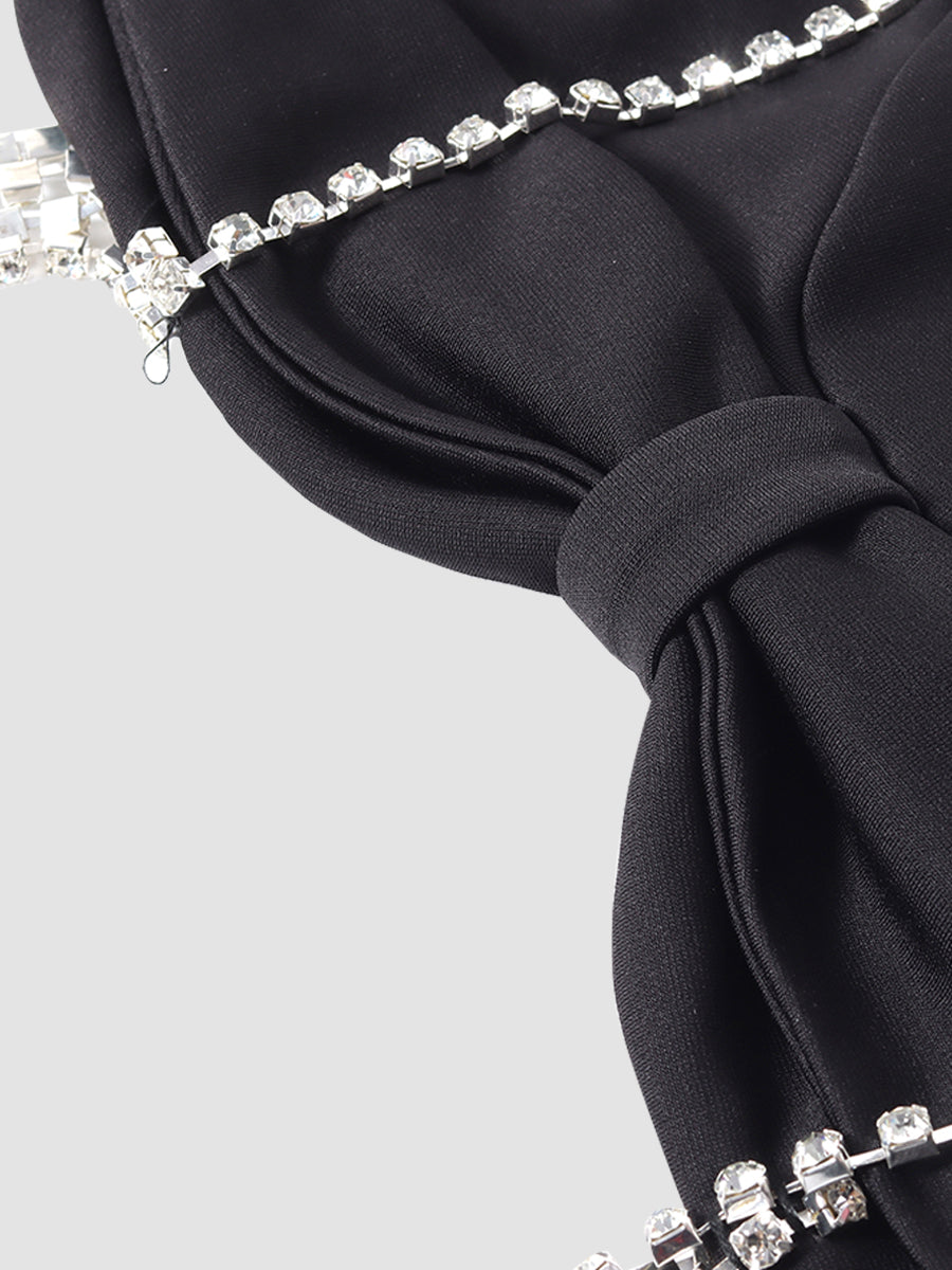 Rhinestone Bow Cami Top