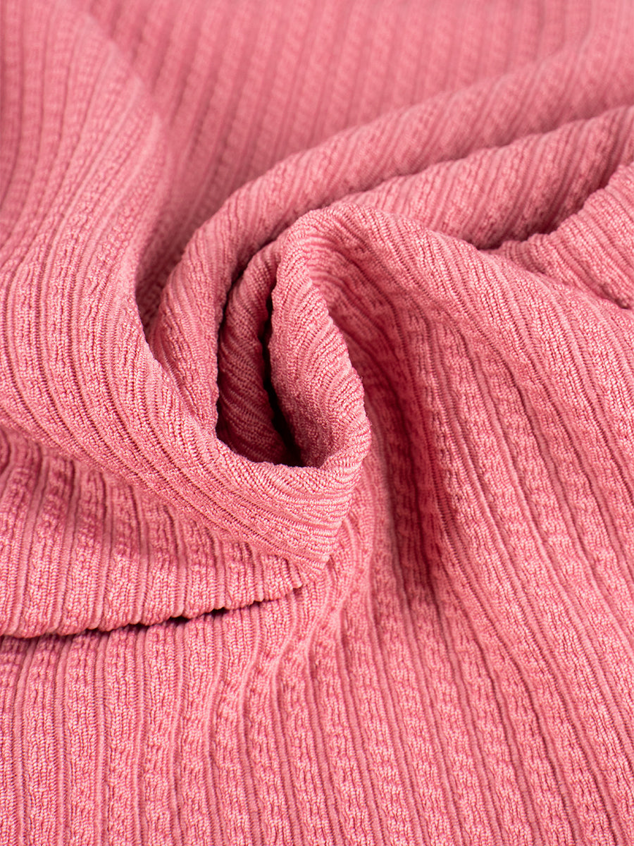 Solid Color Knit Blouse & Camisole Two-piece Set