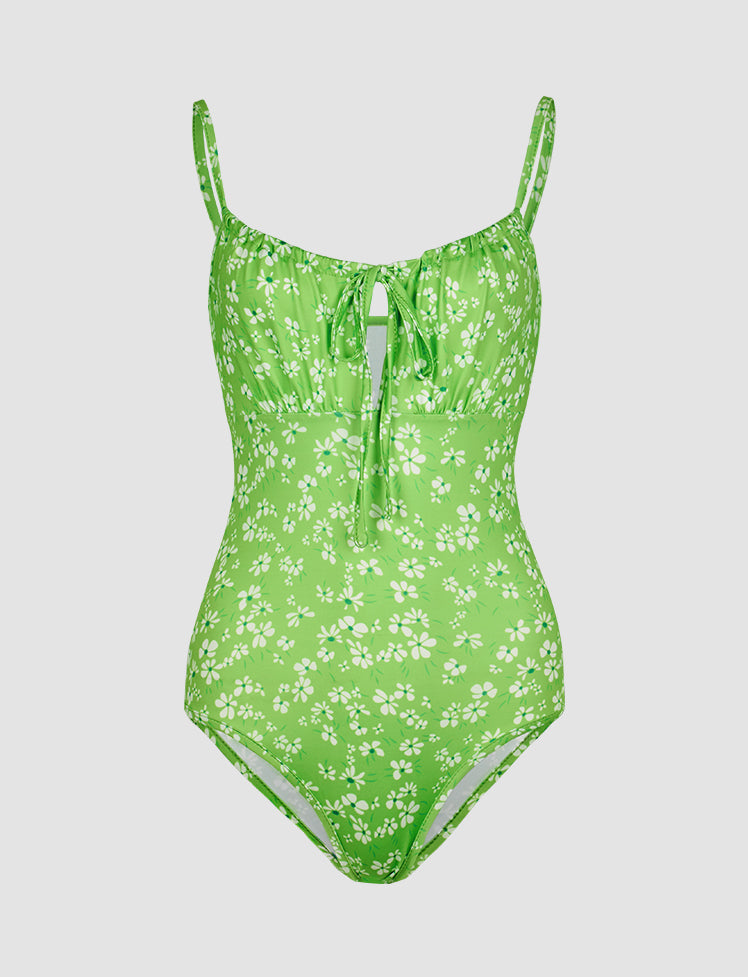 Floral Daisy One-piece Swimwear