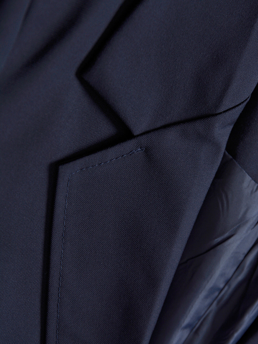 Navy Blue Loose Casual Blazer