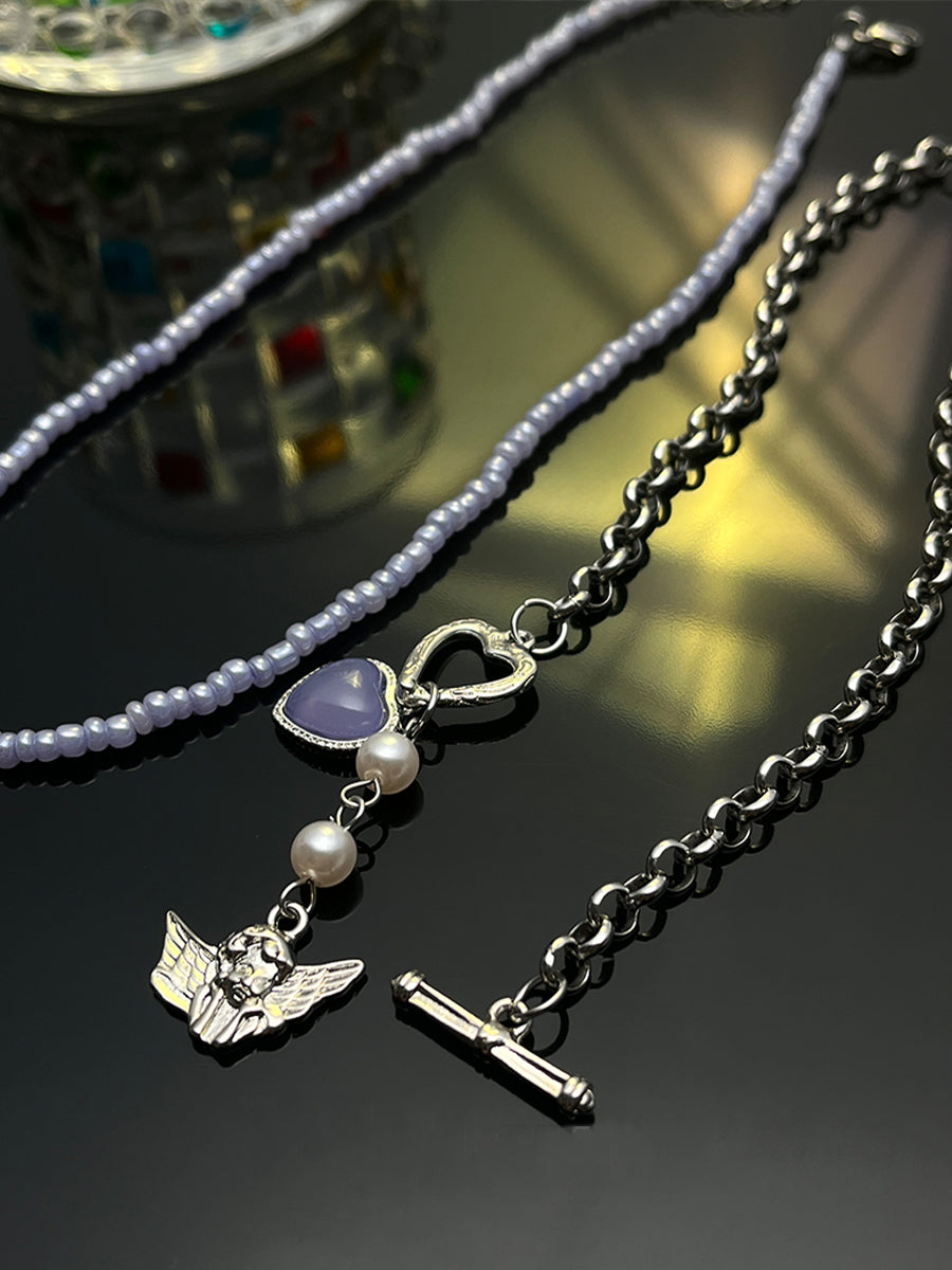 Double Angel Necklace