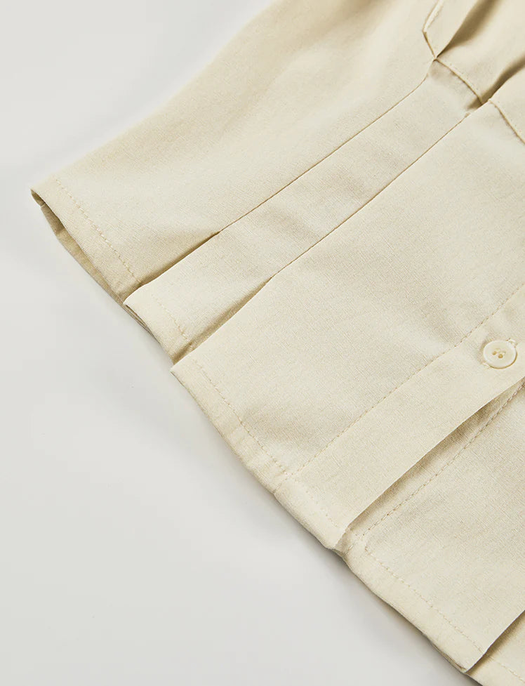 Collar Pocket Slim Fit Top
