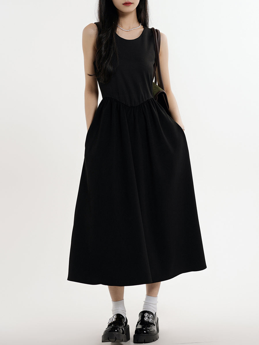 Sleeveless Midi Tank Dress