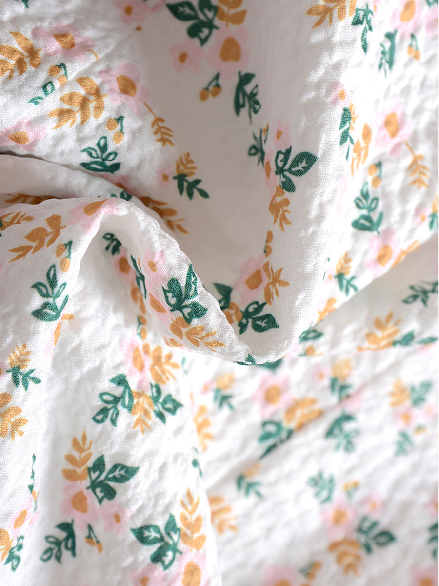 Sweet Bow Lace Floral Dress