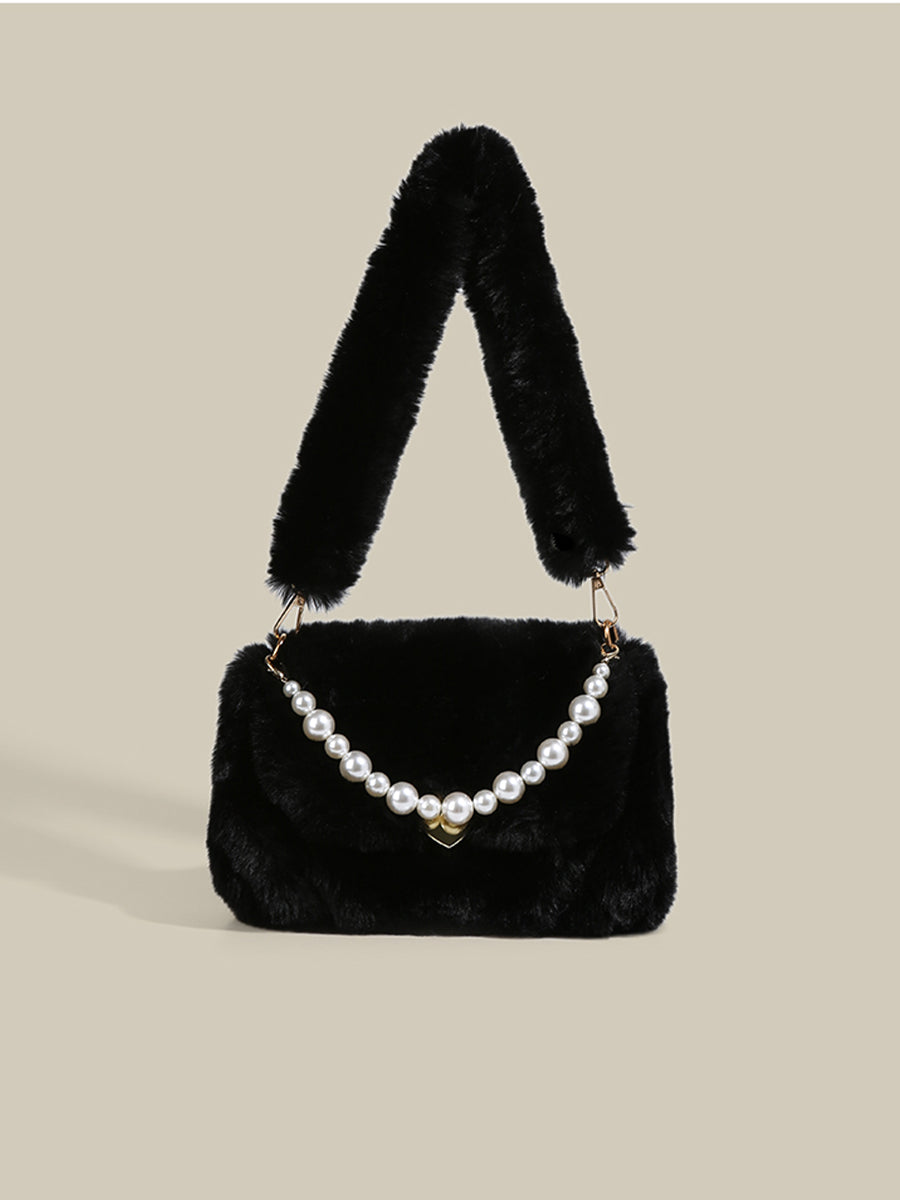 Pearls Plush Bag