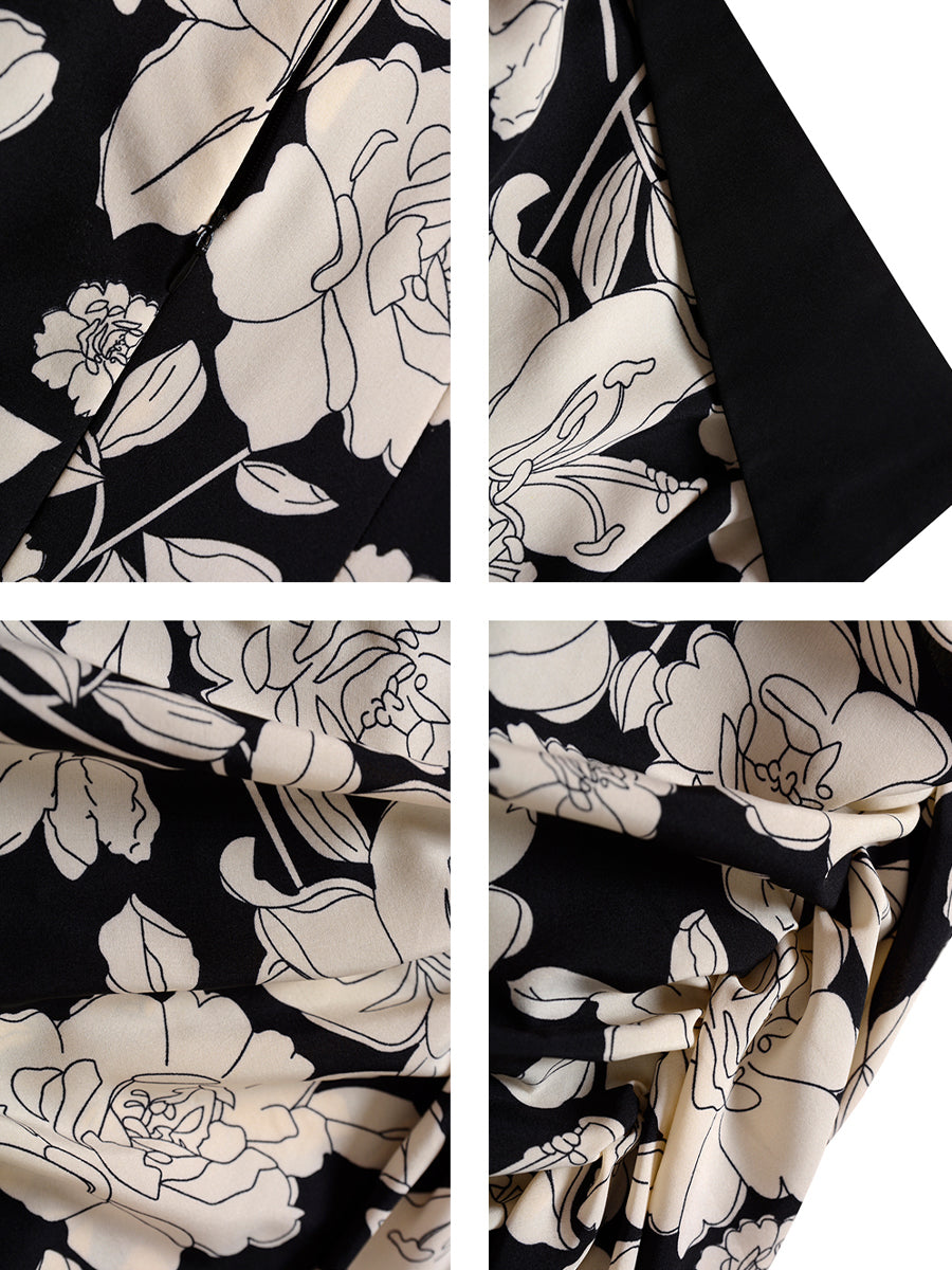 Vintage Printed Dress
