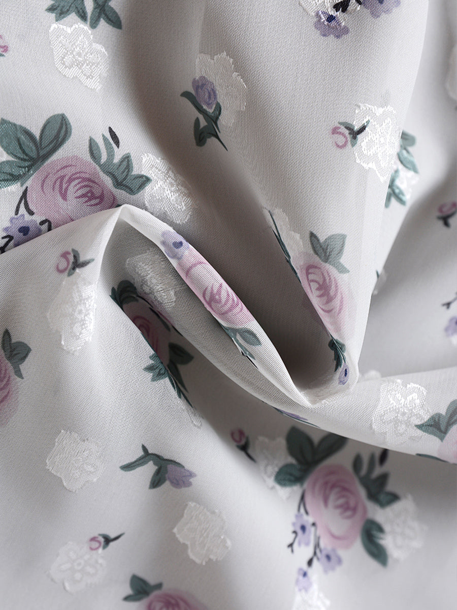 Fairy Floral Short-sleeved Dress