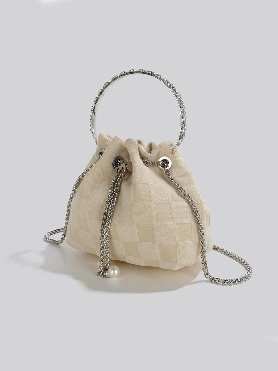 Checkered Handbag Crossbody Bag