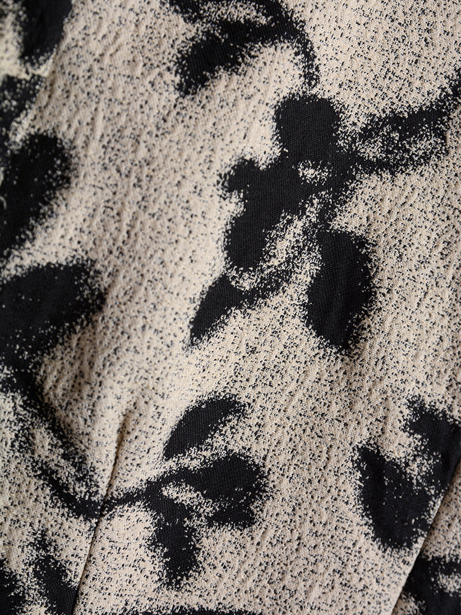 New Jacquard Patchwork Chiffon Cheongsam Dress