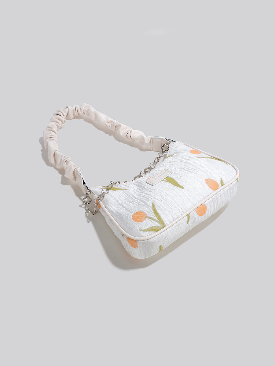 Floral Soft Crossbody Bag Single Shoulder Bag