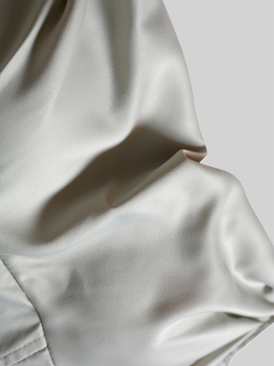 Satin Irregular Camisole Dress