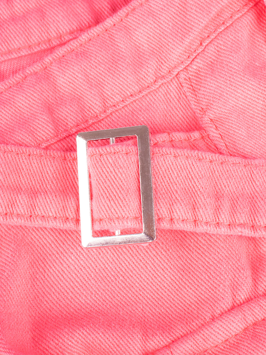 Irregular Solid Color Shorts
