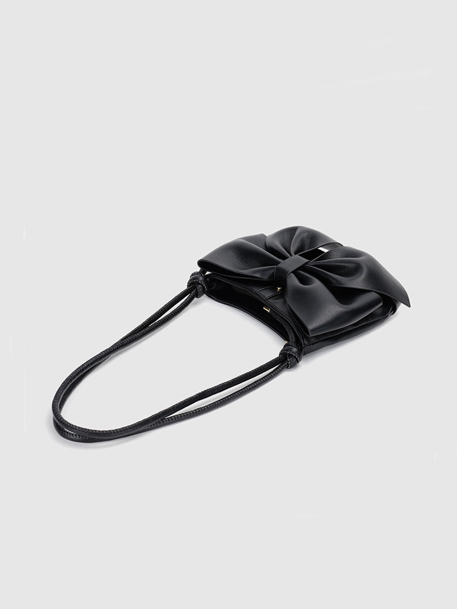 Leather Bow Bag